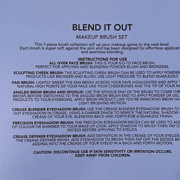 Blending Make Up Brushes. (2 sets / 7 brushes in a set) (NEW) (h/x) - Picture 13 of 13